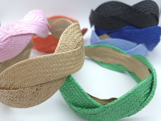 Preview: Bast Haarreifen geflochten